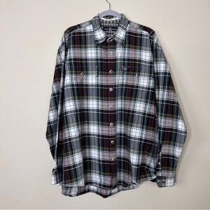 Cinch Brand Western Button Down Long Sleeve Plaid Men's Size XL Metal Buttons